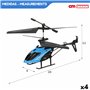 Hélicoptère télécommandé Colorbaby (4 Unités)