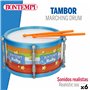 Tambour Bontempi 24 x 13 x 24 cm (6 Unités)