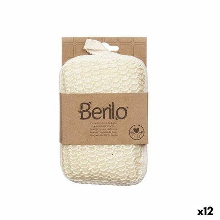 Éponge Corporelle Berilo B7083-6 Blanc Beige 11 x 16
