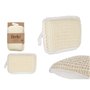 Éponge Corporelle Berilo B7083-6 Blanc Beige 11 x 16,5 x 3 cm (12 Unités)