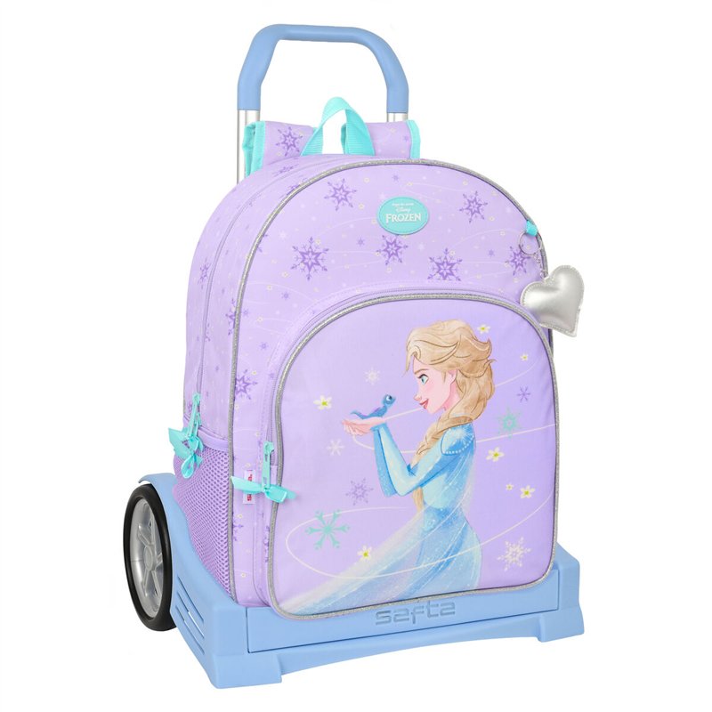 Cartable à roulettes Frozen Spirit Lila 33 x 42 x 14 cm
