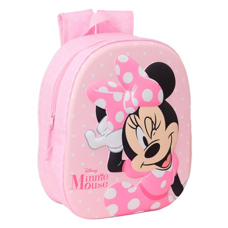Sac à dos enfant Minnie Mouse Rose 27 x 33 x 10 cm 3D