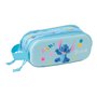 Trousse Fourre-Tout Double Lilo & Stitch Bleu clair 21 x 8 x 6 cm 3D