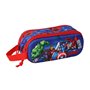 Trousse Fourre-Tout Double The Avengers Rouge Bleu foncé 21 x 8 x 6 cm 3D