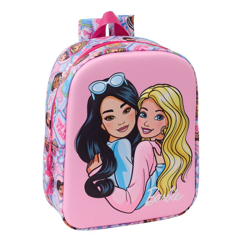 Sac à dos enfant Barbie Rose 22 x 27 x 10 cm 3D