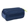 Trousse Fourre-Tout Triple Munich Blue indigo Bleu 21,5 x 10 x 8 cm