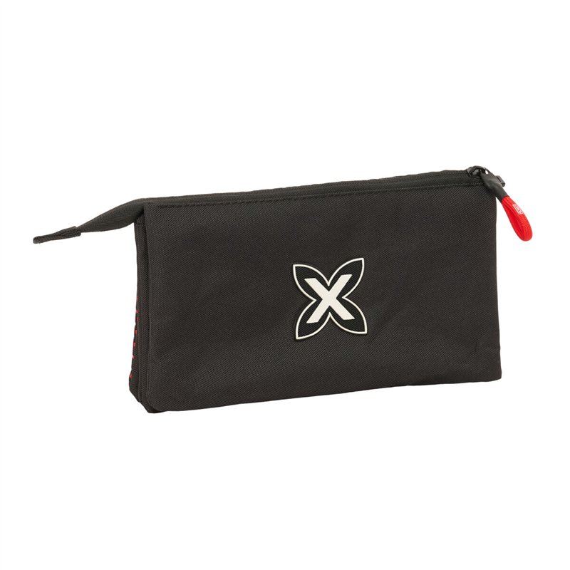 Image secondaire de Trousse Fourre-Tout Triple Munich Vulcan Noir 22 x 12 x 3 cm