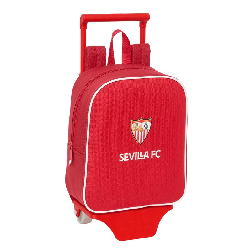 Cartable à roulettes Sevilla Fútbol Club Rouge 22 x 27 x 10 cm