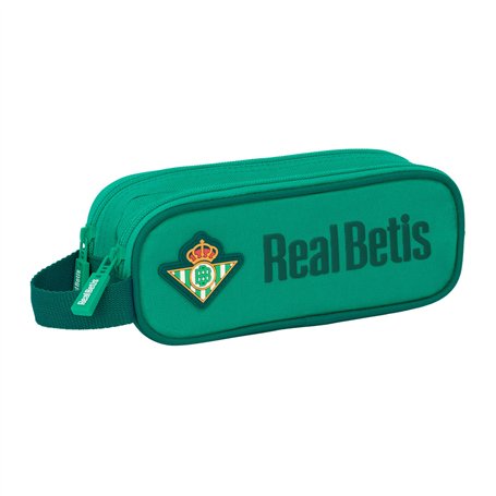 Trousse Fourre-Tout Double Real Betis Balompié Vert 21 x 8 x 6 cm