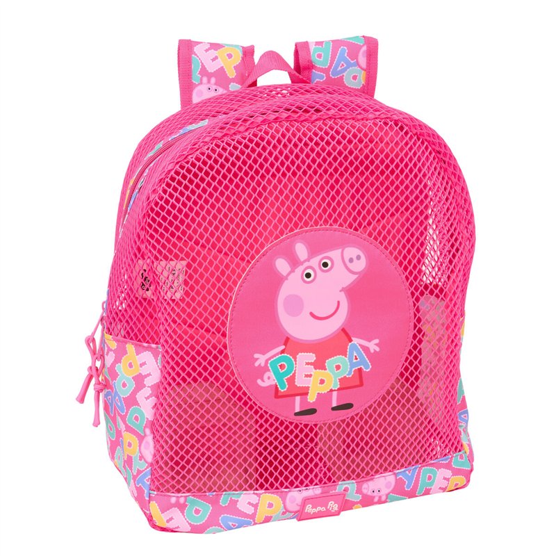 Sac à dos de plage Peppa Pig Rose 30,5 x 24 x 18 cm Enfant