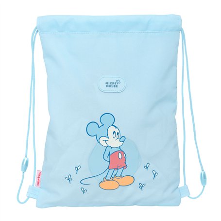 Sac à dos serré par des ficelles Mickey Mouse Clubhouse Baby Bleu 26 x 34 x 1 cm