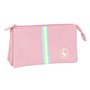Trousse Fourre-Tout Triple El Ganso Pink Rose 22 x 12 x 3 cm