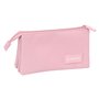 Trousse Fourre-Tout Triple El Ganso Pink Rose 22 x 12 x 3 cm