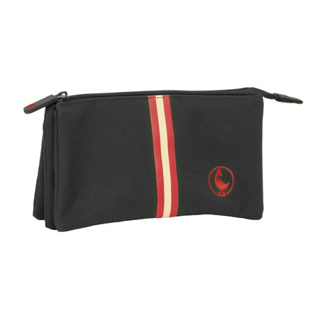 Trousse Fourre-Tout Triple El Ganso Black Noir 22 x 12 x 3 cm