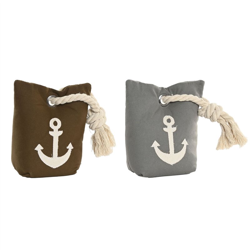 Support de porte DKD Home Decor Sable 13 x 9 x 20 cm (2 Unités)