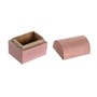 Boîte à bijoux DKD Home Decor Multicouleur Métal Bois de manguier 4 x 5 x 5 cm (12 Unités)