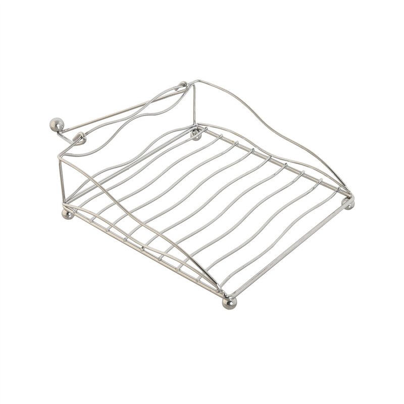 Image secondaire de Porte-serviettes Home ESPRIT Argenté Métal 19 x 19 x 7 cm