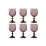 Set de Verres Home ESPRIT Rose Verre 380 ml (6 Unités)
