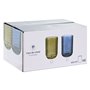 Set de Verres Home ESPRIT Bleu Verre 420 ml (6 Unités)