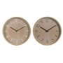 Horloge Murale Home ESPRIT Naturel PVC 40 x 4 x 40 cm (2 Unités)