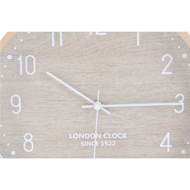 Image secondaire de Horloge Murale Home ESPRIT Beige Gris PVC 30 x 4 x 30 cm (2 Unités)