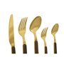 Couverts Home ESPRIT Marron Doré Acier inoxydable ABS 17 x 7 x 24 cm 20 Pièces