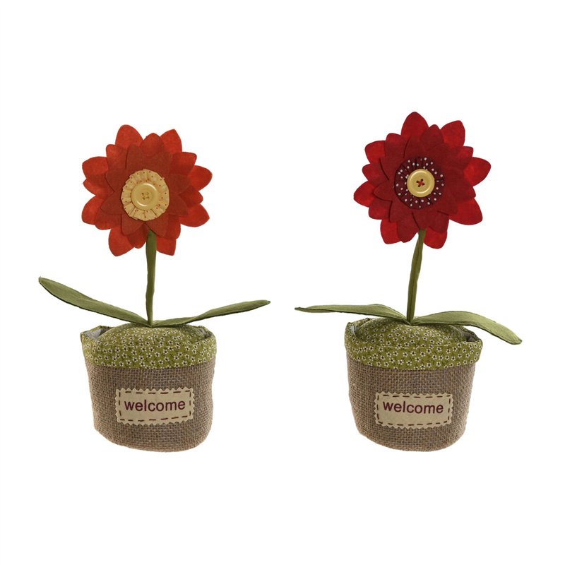 Support de porte Home ESPRIT Polyester Jute 14 x 14 x 33 cm (2 Unités)