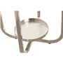 Bougeoir Home ESPRIT Argenté Verre Acier 21 x 21 x 49 cm