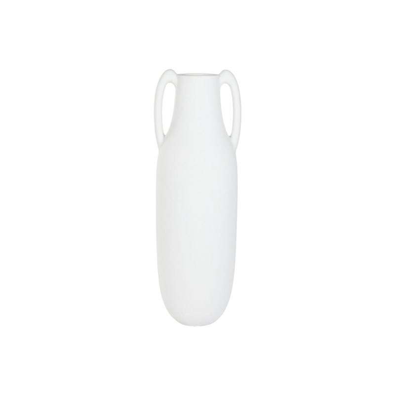 Vase Home ESPRIT Blanc Fibre 39 x 39 x 120 cm