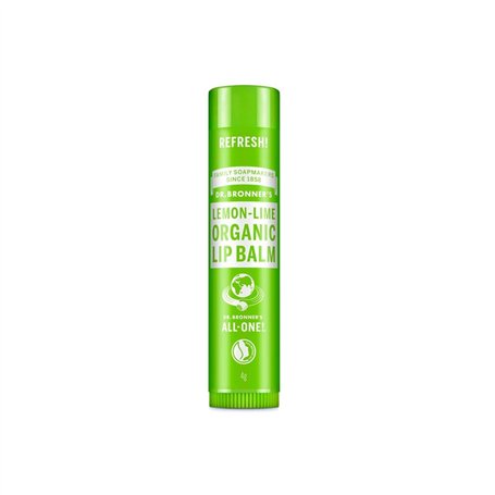 Baume à lèvres Dr Bronner's Lemon Lime 4 g Transparent