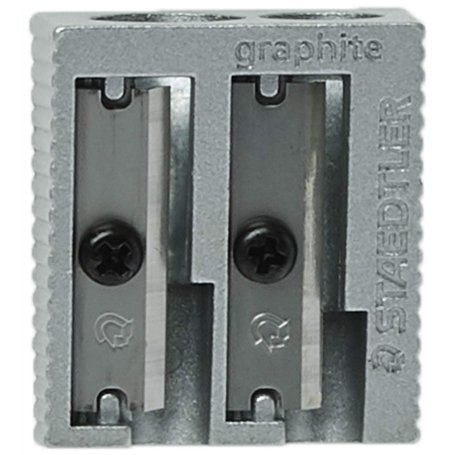 STAEDTLER 510 20 - Blister 1 Taille-Crayon Métal 2 Usages