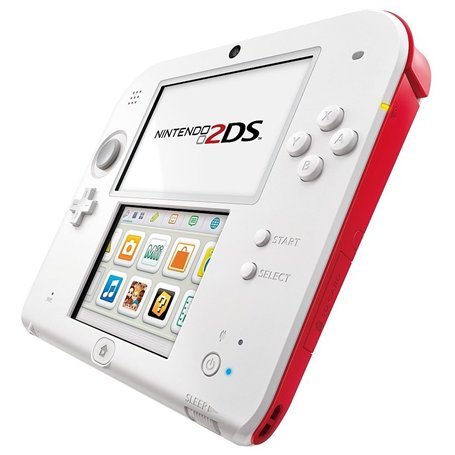 Console Nintendo 2DS - blanc & rouge