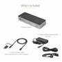 StarTech.com Station d'Accueil Universelle pour Ordinateur Portable, Station d'Accueil Hybride USB-C & USB-A, Dual 4K DP & HDMI,