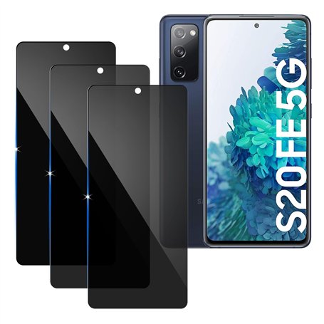 [3 Pièces] Anti-Espion Verre Trempé pour Samsung Galaxy S20 FE