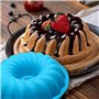 Moule à Brioche en Silicone Moulle À Pain De Mie Silicone AntiadhÉSif Moule à gâteau en Silicone en Spirale Moule à Gâteau Rond