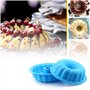 Moule à Brioche en Silicone Moulle À Pain De Mie Silicone AntiadhÉSif Moule à gâteau en Silicone en Spirale Moule à Gâteau Rond