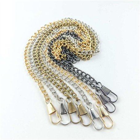 ANBOO 8 Pièces Chaine Sac Chaîne de Sac à Main Chaîne de Remplacement pour Sac à Main Sangle de Chaîne en Métal Sac à Bandoulièr