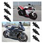 Rivet Plastique, Clips de Fixation pour Voiture, 40 Pièces Clips de Retenue Carrosserie pour Yamaha/Suzuki/Kawasaki/Forza, Clip