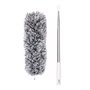 Plumeau télescopique et extensible en microfibre pour nettoyer les ventilateurs sur les plafonds surélevés, les stores, les toil