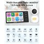HelloBaby Moniteur pour bébé avec écran divisé de 5,5 Pouces, caméra de Surveillance pour bébé HD IPS 1080p, sans WiFi, Moniteur