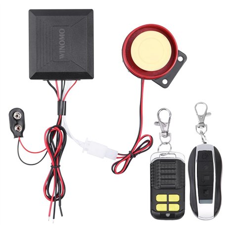 Système d'alarme moto équipé de système de sécurité antivol avec double télécommande 12 V universelle