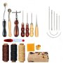 Cuir à coudre outils kit de réparation de 14 pièces à coudre à la main Craft DIY Kit