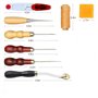 Cuir à coudre outils kit de réparation de 14 pièces à coudre à la main Craft DIY Kit