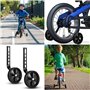 2 PCS Roues Auxiliaires pour Enfants, Stabilisateur de Roue Réglable, pour Améliorer Sécurité et la Stabilité des Vélos (Noir)