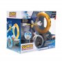 Sonic the Hedgehog Véhicule RC de vitesse, comprend une figurine sonique articulée de 15 cm, un skateboard RC et un contrôleur d