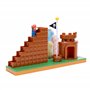 Nintendo Super Mario - Set Figurine Super Mario Bros Fin de Niveau - Figurine Articulée Mario 6,35 CM - Chateau, Escaliers et Dr
