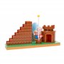 Nintendo Super Mario - Set Figurine Super Mario Bros Fin de Niveau - Figurine Articulée Mario 6,35 CM - Chateau, Escaliers et Dr