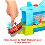 Mattel Disney Pixar Cars Coffret Station de Lavage Baleine avec 1 Voiture Flash McQueen, Jeu avec Changement de Couleur, Jouet E