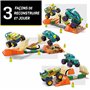 Mega Hot Wheels Monster Trucks Tremplin Osseux Chocs et Fracas Coffret de Construction Contenant 332 pièces et 2 Mini-Figurines 