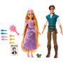 Disney Princesses Set Aventure 2 Poupées Raiponce et Flynn Rider Hauteur 30 cm – Multicolore – 100e Anniversaire – HLW39